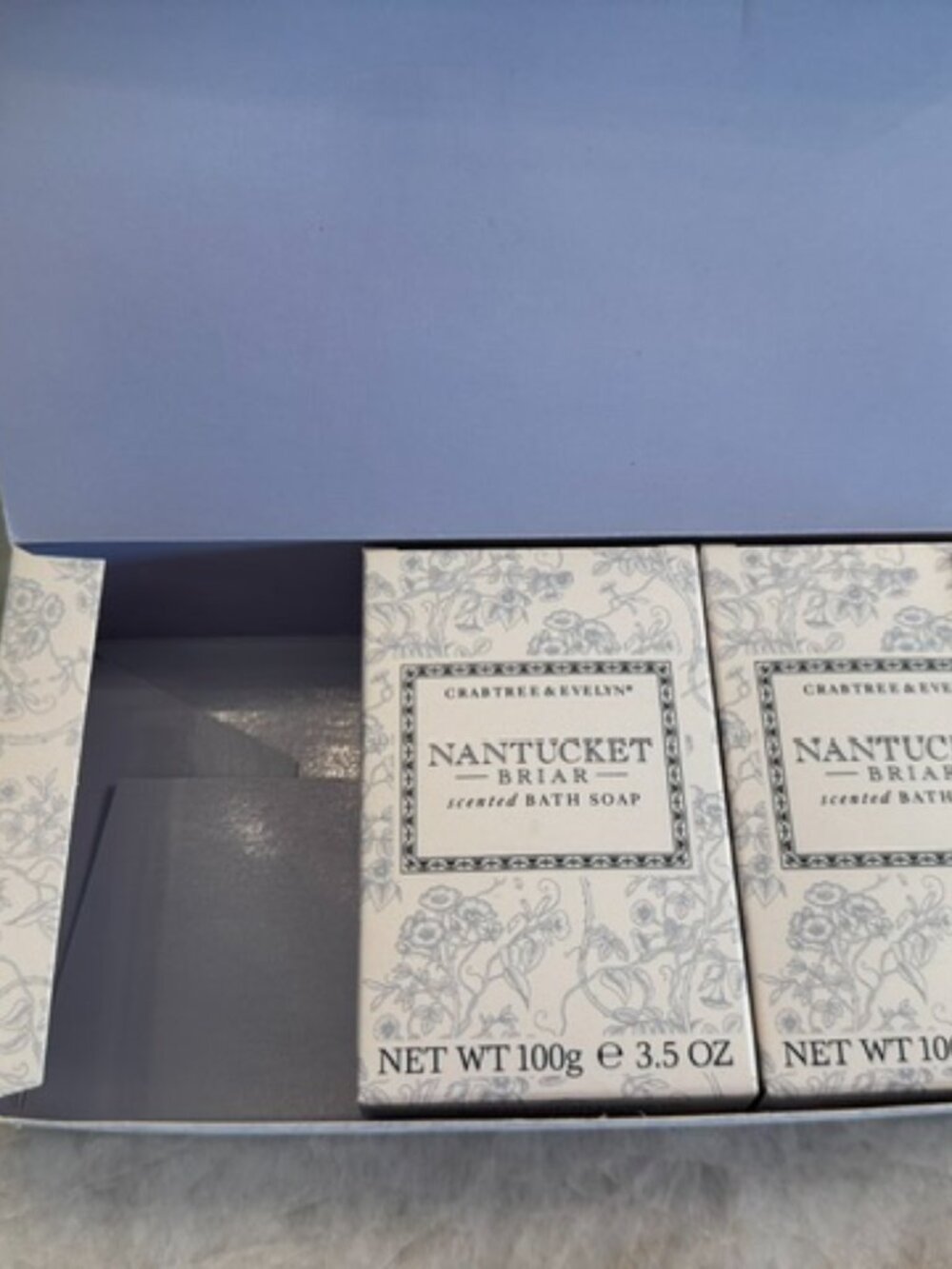 Crabtree & Evelyn Nantucket Briar Scented Bath Soap Set of 2 Bars 3.5 oz 100g Ea